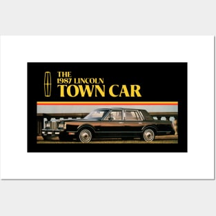 1987 LINCOLN TOWN CAR - brochure Posters and Art